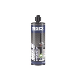 INDEX MOH300 Resina Epoxy Vinylester sin Estireno para Altas Cargas en Concreto y Ladrillo / Curado Rapido / Para Cargas Sismicas Categoria C1 / Contenido 300 ml.