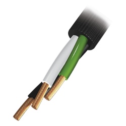 INDIANA RQ36/100M Cable Electrico de Uso Rudo 3 Hilos Calibre 16 AWG Hasta 600 V. Rollo de 100 m.