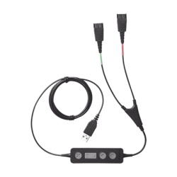 JABRA LINK-265 Jabra Link 265 USB/QD cable de entrenamiento para conectar 2 diademas simultaneas con puerto USB (265-09)