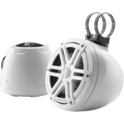JL AUDIO 10-03256-00 Altavoz Coaxial Cerrado 6.5" / Sistema VeX M3 / Rejilla Deportiva Blanca / Potencia 60 W RMS / Impedancia 4 Ω / Sensibilidad 89.5 dB / Respuesta de Frecuencia 100 Hz-25 kHz / Cono de Polipropileno Relleno de Mica / Tweeter de