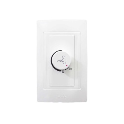 JWJ JTL-C7330 Dimmer Rotativo para Ventilador / 300 W 127 V CA / Color Blanco.