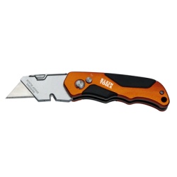 KLEIN TOOLS 44-131 Navaja Multiusos Plegable de Uso Rudo con Boton de Expulsion y Cortacables.