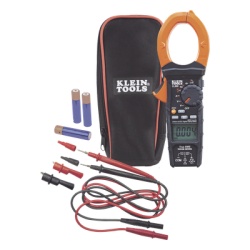 KLEIN TOOLS CL900 Amperimetro Digital de Gancho de Rango Automatico de 2000 A CA con Media Cuadratica Real y Baja Impedancia (LoZ).