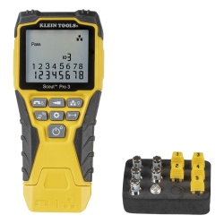 KLEIN TOOLS VDV-501-851 Kit Scout? Pro 3 Probador de Cables de Voz (RJ11/12) de Datos (RJ45) y de Video (Coaxial con conector F)