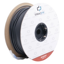 LINKEDPRO BY EPCOM EF-200-SC Carrete de Fibra Optica Monomodo con Conectores SC-SC Duplex Reforzada con Kevlar de 200 Metros (656.17 Pies) Para Instalaciones Subterraneas por Tuberia