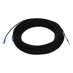 LINKEDPRO BY EPCOM LP-100-SCU Rollo de Fibra Optica Drop Redonda G657A2 Monomodo Simplex de 100 Metros (328.08 Pies) con Conectores SC/UPC-SC/UPC para Instalaciones Aereas Subterraneas o a la Intemper