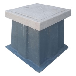 LINKEDPRO BY EPCOM LP-AP-30X30X45 Registro para Alumbrado Publico 30 x 30 x 45 cm Resistencia 3 Toneladas Uso Peatonal