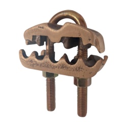 LINKEDPRO BY EPCOM LP-CP-2/0 Conector para 3 Cables de Cobre (4 - 2/0 AWG) a Tubo o Varilla (5/8 in - 3/4 in).