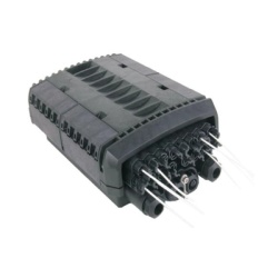 LINKEDPRO BY EPCOM LP-FAT08DB Caja de Distribucion de Fibra Optica para 24 Empalmes con 16 Acopladores SC/APC. Enterrado Directo IP68 Splitter 1x8 Incluido con Conectores SC/APC