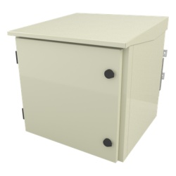 LINKEDPRO BY EPCOM LP-FORTE-09U-R2 Gabinete Exterior / Rack 19" 9U / Ventiladores con Termostato / 4 Salidas NEMA 5-15R 10A / Poste Torre Pared