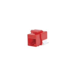 LINKEDPRO BY EPCOM LP-KJ-610-RD Modulo Jack Cat6 sin Herramienta (toolless) keystone para faceplate - Color Rojo