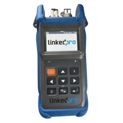 LINKEDPRO BY EPCOM LP-P-OLT Medidor Inteligente de Perdida Optica para Fibra Optica en Redes FTTx / OPM Soporta 6 Longitudes de Onda / Incluye Medidor de Perdida Optica / Incluye Fuente de Luz Estabil