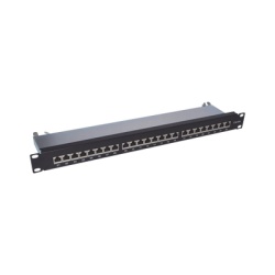 LINKEDPRO BY EPCOM LP-PP-CS-6A-24P Panel de Parcheo de Impacto (110) Blindado de 24 Puertos Cat6A