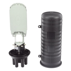 LINKEDPRO BY EPCOM LP-SCV-48 Caja de Distribucion de Fibra Optica Vertical Tipo Domo 48 Empalmes (Expandible Hasta 96 Empalmes con Charola LP-SCV-48-ST) Exterior IP68