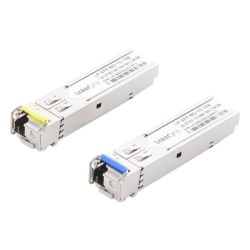 LINKEDPRO BY EPCOM LP-SFP-BD-1G-10 Transceptores Opticos Bidireccionales SFP (Mini-Gbic) / Monomodo 1310 & 1550 nm / 1.25 Gbps / 1000BASE-BX / Conector LC/UPC Simplex / DDM / Hasta 10 km / 2 Piezas