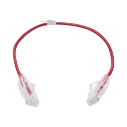 LINKEDPRO BY EPCOM LP-UT6-030-RD28 Cable de Parcheo Slim UTP Cat6 - 30 cm (11.81 Pulgadas) Rojo Diametro Reducido (28 AWG)