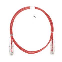 LINKEDPRO BY EPCOM LP-UT6-100-RD-28 Cable de Parcheo Slim UTP Cat6 - 1 Metro (3.28 Pies) Rojo Diametro Reducido (28 AWG)