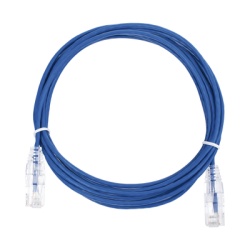 LINKEDPRO BY EPCOM LP-UT6-300-BU28 Cable de Parcheo Slim UTP Cat6 - 3 Metros (9.84 Pies) Azul Diametro Reducido (28 AWG)