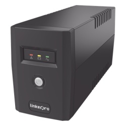 LINKEDPRO BY EPCOM LP600L UPS 600VA/360 W Linea Interactiva / 6 Contactos 5-15R (4 Respaldadas) / Regulacion de Voltaje / Proteccion RJ45