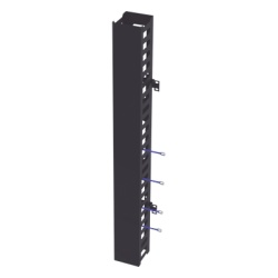 LINKEDPRO BY EPCOM LPCV-24S-DR Kit Organizador Vertical de Cable Sencillo para Rack Abierto de 24 Unidades para EIQR3224 y EIRL5524DR.