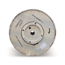LINKEDPRO BY FIBERHOME MINI-ADSS-12C-S120/4KM Carrete de 4 km de Fibra Optica Aerea Mini ADSS (ASU) G.652D Monomodo de 12 Hilos Exterior Span 120 Loose Tube