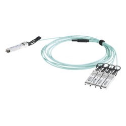 LINKEDPRO LP-AOC-40G-4X10G-2M Cable AOC QSFP+ de 40 Gbps a 4x 10 Gbps / Cable de fibra optica Activo / Longitud: 2 metros