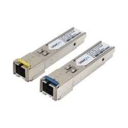 LINKEDPRO LP-SFP-BD-1G-10-SC Transceptores Opticos Bidireccionales SFP (Mini-Gbic) / Monomodo 1310 & 1550 nm / 1.25 Gbps / 1000BASE-BX / Conector SC/UPC Simplex / DDM / Hasta 10 km / 2 Piezas