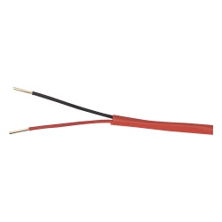 LINKEDPRO LP216-FIRE Alambre de Alarma contra Incendios - Bobina de 305 Metros (1000 Pies): 2 x 16 AWG Rojo Tipo FPLR (UL) FT4 Ideal para Sistemas de Deteccion y Evacuacion de Incendios