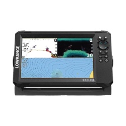 LOWRANCE 000-16124-001 Eagle-9 ecosonda en pantalla horizontal IPS de 9 pulgadas incluye transductor skimmer 50/200 kHz