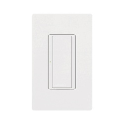 LUTRON ELECTRONICS MA-S8AM-WH-S Interruptor electronico Maestro de encendido y apagado para iluminacion y ventilador 120 V 8 A unipolar o multilocalizacion con hasta 9 accesorios color blanco