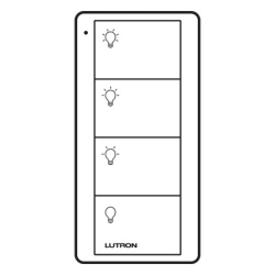 LUTRON ELECTRONICS PJ24BTBIL31 Control Pico inalambrico de 4 botones color biscuit para atenuadores y switches Lutron con integracion a hub