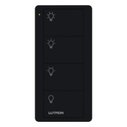 LUTRON ELECTRONICS PJ24BTMNL31 Control remoto inalambrico Pico de 4 botones para atenuadores e interruptores Lutron