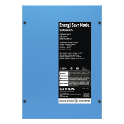 LUTRON ELECTRONICS QSN4S16S Controlador de iluminacion Energi Savr Node con Softswitch 4 zonas de conmutacion de 16 A por canal 120-277 V montaje en superficie para sistemas QS