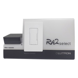 LUTRON ELECTRONICS RA2SELWKGDEMO Kit de demostracion del sistema RA2 Select con maletin de transporte control Pico para lampara atenuador de pared y foco LED