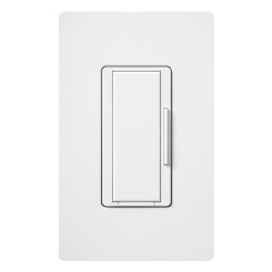 LUTRON ELECTRONICS RDRSWH Interruptor remoto Maestro para encendido y apagado multi-ubicacion de un interruptor principal RadioRA 2 120 V cableado convencional de 3 y 4 vias color blanco
