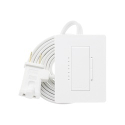 LUTRON ELECTRONICS RRD-3LD-SW Atenuador de lampara de sobremesa tipo plug-in 120 V 300 W / 300 VA inalambrico por RF para el sistema RadioRA 2 de Lutron color blanco Snow
