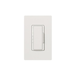 LUTRON ELECTRONICS RRD2ANFWH Control de pared para velocidad de ventilador de techo 4 velocidades silenciosas mas apagado 120 V y 2 A inalambrico Clear Connect para sistema RadioRA 2