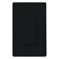 LUTRON ELECTRONICS RRD8SDVBL Switch electronico de pared Maestro de doble voltaje 120-277 V 8 A para iluminacion y motores dos hilos sin neutro control por RF para sistema RadioRA 2 color negro