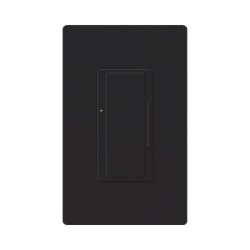 LUTRON ELECTRONICS RRDPROMN Atenuador de pared Maestro PRO LED+ para sistemas RadioRA 2 y RA2 Select 120 V 250 W en LED/CFL o 500 W incandescente fase seleccionable y neutro opcional color Midnight