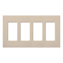 LUTRON ELECTRONICS SC4TP PLACA DE PARED 4 ESPACIOS