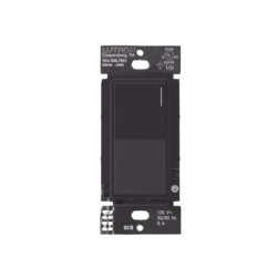 LUTRON RADIORA 3 RRSTRSMN Apagador auxiliar Sunnata de pared para control de 3 vias o escalera 120 V companero cableado del apagador principal del sistema RadioRA 3 color negro mate (Midnight)