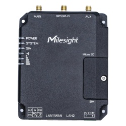 MILESIGHT UR32-L04AF-W-485 Router Industrial 4G LTE / WiFi 802.11b/g/n / Doble SIM / 2 Puertos Fast Ethernet / RS232+RS485 / -40°C a 70°C