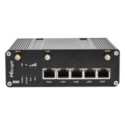 MILESIGHT UR35-L04AF-W Router Celular Industrial 4G LTE con WiFi y Puertos Ethernet para IoT y M2M