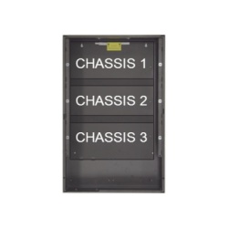 NOTIFIER EQBB-C4 Gabinete metalico (backbox) de tres niveles para amplificadores y fuentes de alimentacion / serie EQ ONYX de NOTIFIER / negro