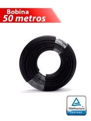 OEM OEM2050002 Cable Fotovoltaico H1Z2Z2-K - Carrete 50 metros lineales Cable Fotovoltaico Color Negro 6mm2/ Calibre 10AWG / Cubierta libre de halogenos cero propagacion de llama / 1.0/1KVAC 1500DC /