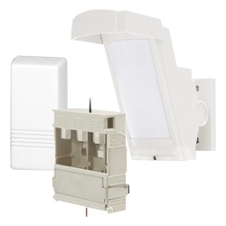 OPTEX HX40-RAM-WH Detector de Movimiento PIR Antimascara / 100% Exterior / Inalambrico / Hasta 12 metros a 85°; de cobertura/ Instalacion a 3 metros / Incluye transmisor 5816 para paneles Honeywell