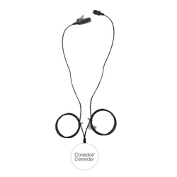 OTTO E1-2W2HY131 Microfono de 2 cables serie LOC para Hytera PD770 PD782 PD706 PD786