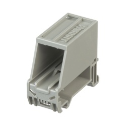 PANDUIT CADIN1IG Adaptador de 1 Puerto Para Conectores Tipo Mini-Com Montaje en Riel Din Estandar de 35 mm (1.38 pulgadas) Color Gris Internacional
