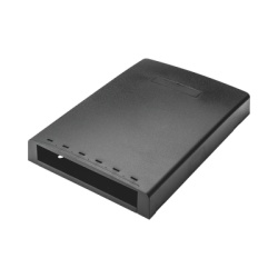 PANDUIT CBXF6BL-AY Caja de Montaje en Superficie Con Accesorio para Resguardo de Fibra Optica Para 6 Modulos Mini-Com Color Negro