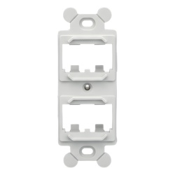PANDUIT CF1064IWY Marco de Módulo para Placas Frontales NEMA / 4 Espacios Mini-Com / Montaje en Superficie / ABS Resistente / Blanco Mate